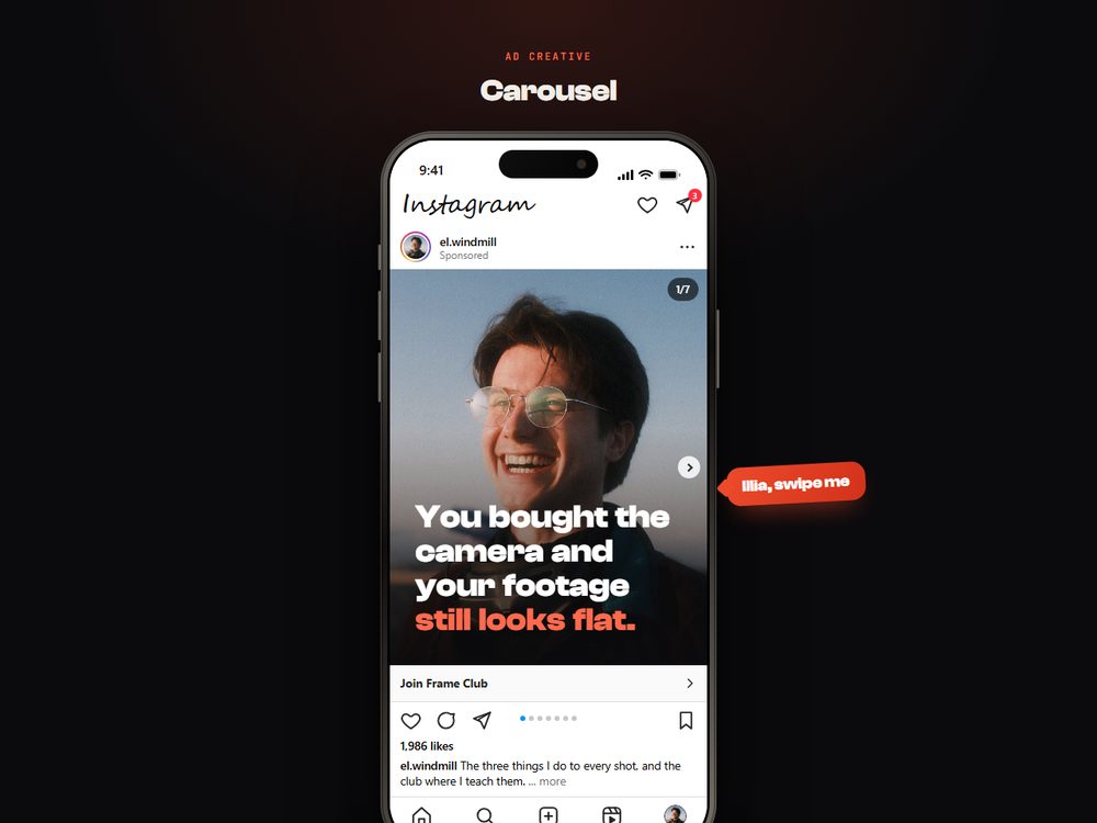 Instagram carousel preview